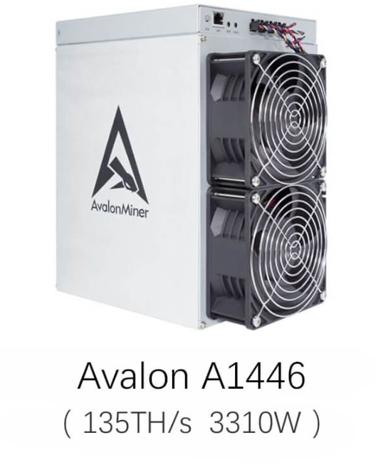 Matériel blockchain Canaan Avalon A1446 135T 3310W pour le minage de Bitcoin