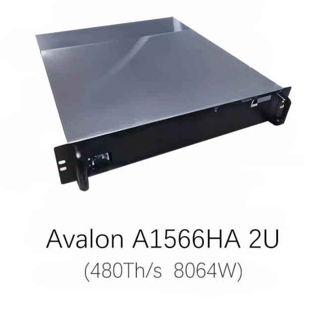 Mineur Bitcoin Canaan Avalon A1566HA 2U 480Th/s 8064W