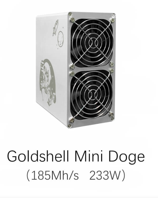 Goldshell Mini Doge 185M 235W Litecoin Dogecoin Cloches Mineur